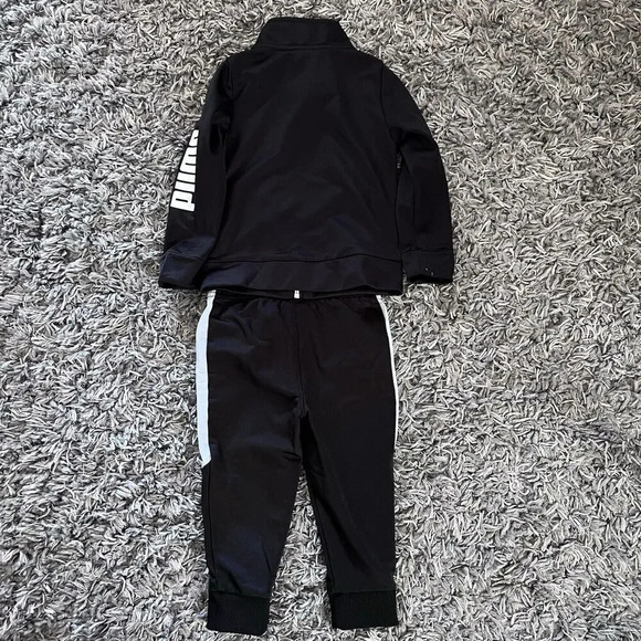 Puma Minicats Baby Toddler Tracksuit Track Top Joggers Black Size 12 Months - Picture 2 of 8